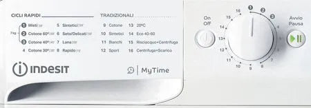 Lavatrice a libera installazione a carica frontale Indesit: 7,0 kg - MTWC 71296 W IT