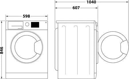 Asciugatrice a pompa di calore Indesit, 9,0 kg - CYD 93D WW IT