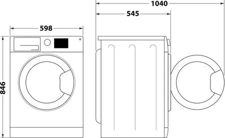 Asciugatrice a pompa di calore Indesit  8,0 kg - CYD 83D WW IT