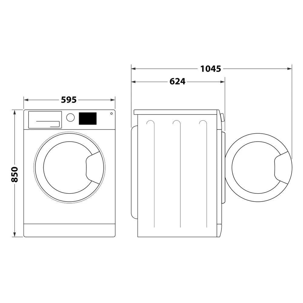 Lavasciuga a libera installazione Hotpoint Ariston: 11,0 kg, - NDD 11726 DA IT