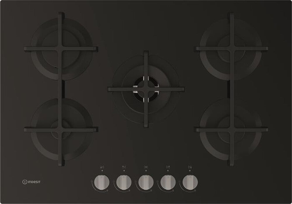 INDESIT ING72T BK Piano Cottura  cm 75 Vetro