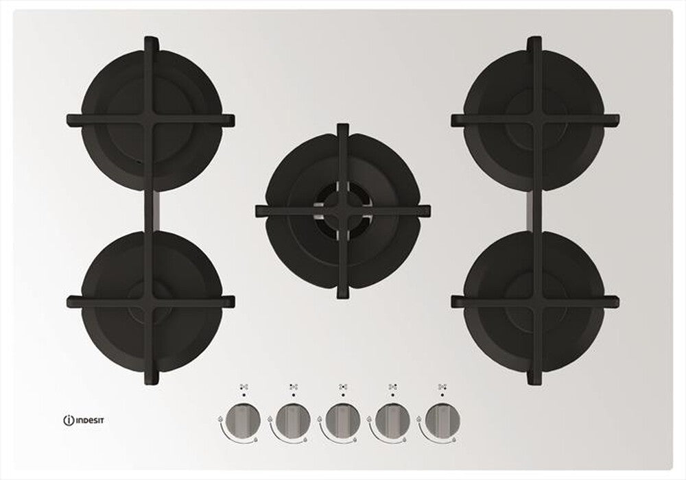 INDESIT Piano Cottura ING72T WH1  cm 75 Vetro