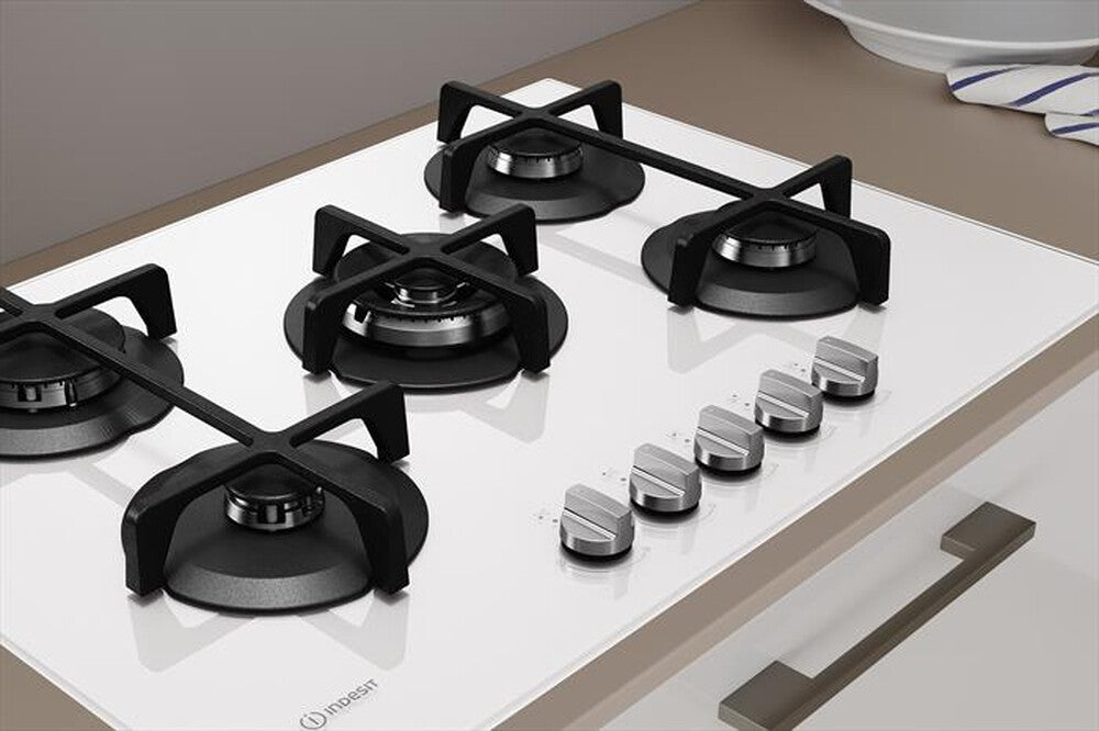 INDESIT Piano Cottura ING72T WH1  cm 75 Vetro