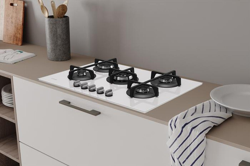 INDESIT Piano Cottura ING72T WH1  cm 75 Vetro