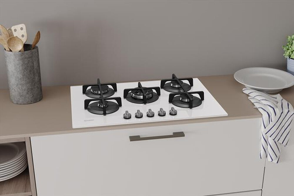 INDESIT Piano Cottura ING72T WH1  cm 75 Vetro