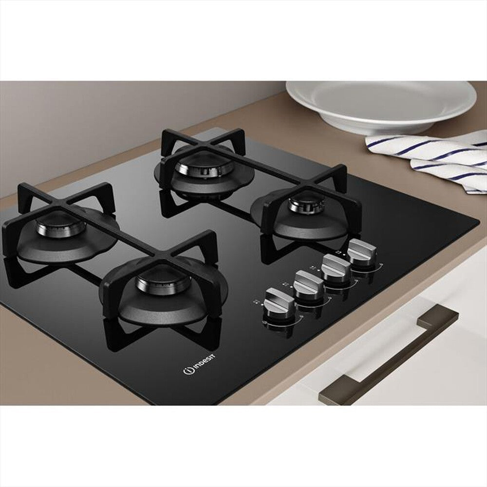 INDESIT ING61TBK Piano cottura induzione 60cm Vetro