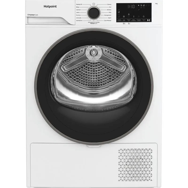 Asciugatrice a pompa di calore Hotpoint Ariston, libera installazione, 9 kg - HPT 93D BS IT - Délica