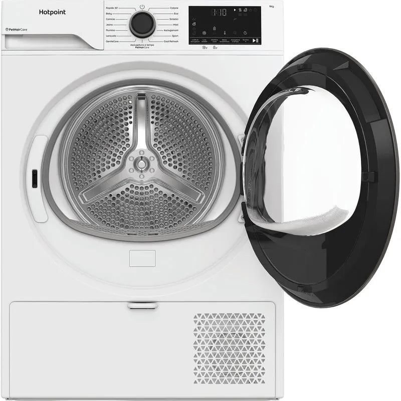 Asciugatrice a pompa di calore Hotpoint Ariston, libera installazione, 9 kg - HPT 93D BS IT - Délica