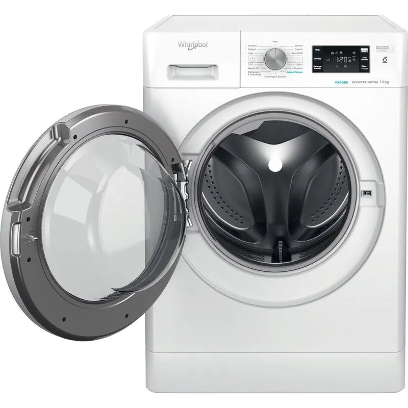 Lavatrice a libera installazione a carica frontale Whirlpool: 10,0 kg - FFB 1048 BSV IT