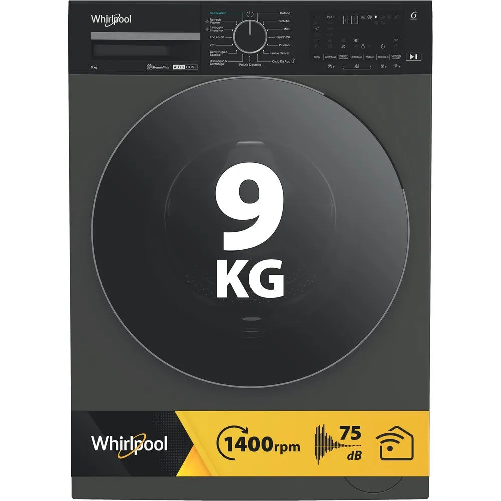 WHIRLPOOL LAVATRICE WPM 911G ADS IT 9 KG   A-50€  WI-FI   AUTODOSE