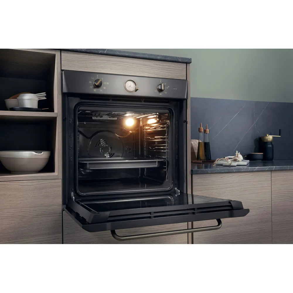 HOTPOINT- ARISTON FIT  804 H AN FORNO ANTRACITE VENTILATO  73 lt. 7 Funzioni