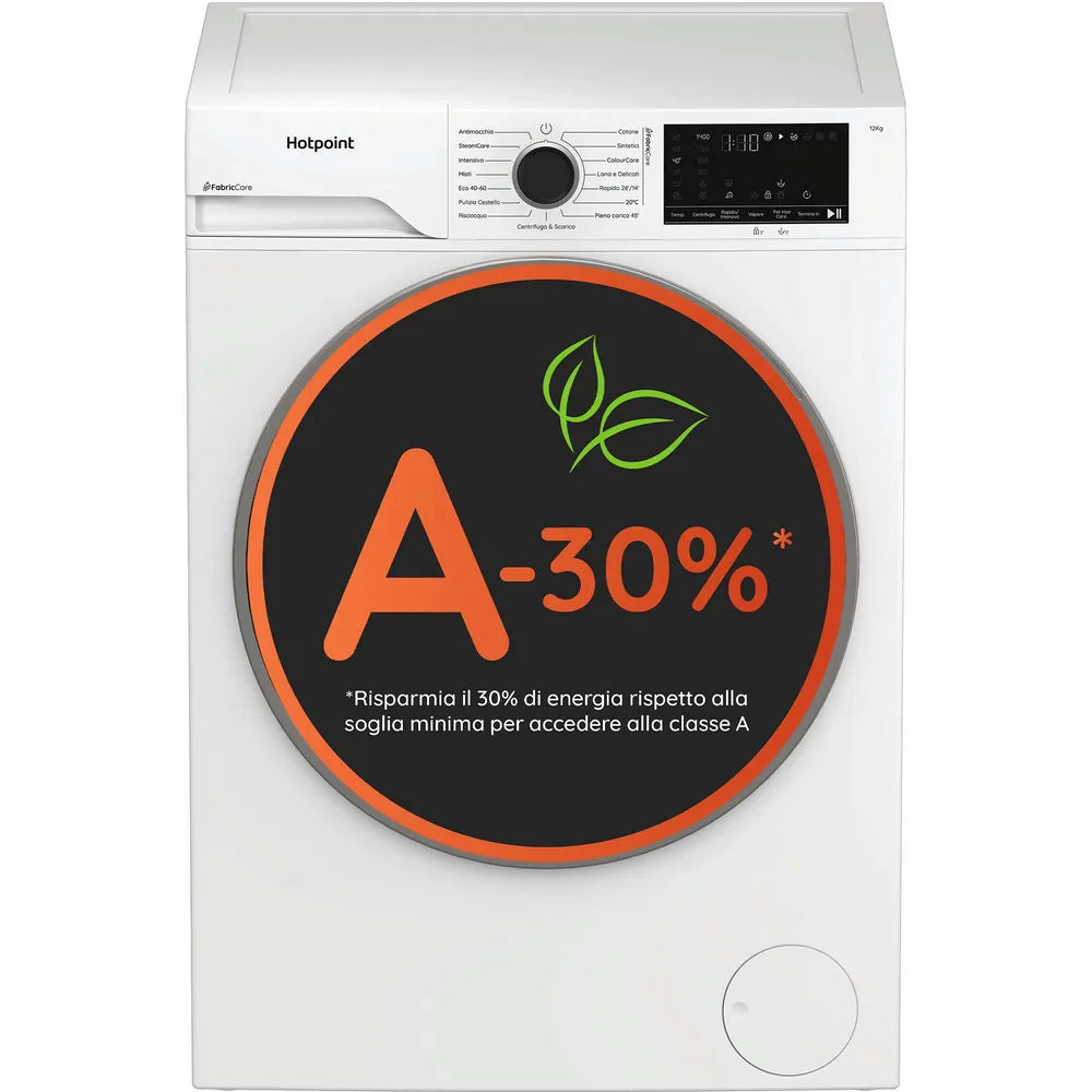 Lavatrice Hotpoint Ariston a libera installazione 12 kg - HB 123 CARE IT - Délica