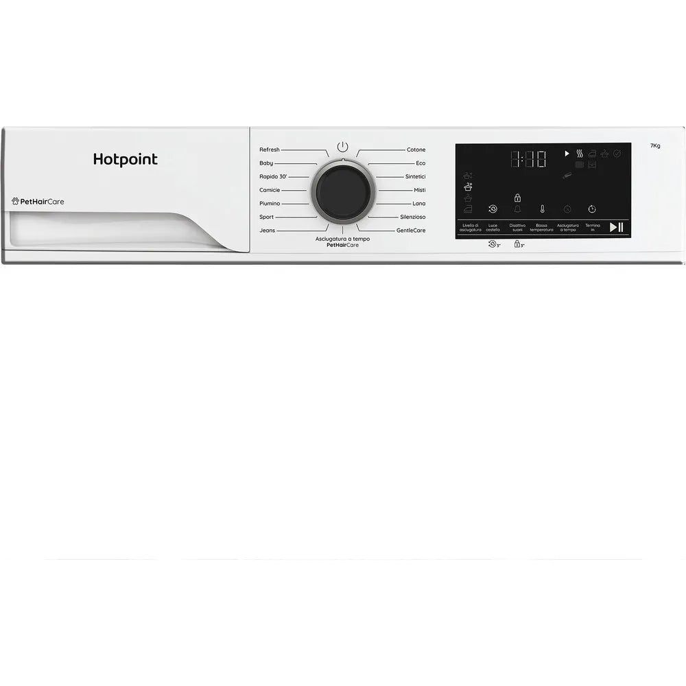Asciugatrice a pompa di calore Hotpoint Ariston, libera installazione, 9 kg - HPT 93D BS IT - Délica
