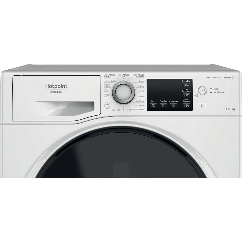 Lavasciuga a libera installazione Hotpoint Ariston: 9,0 kg, - NDB 964489 WDA IT
