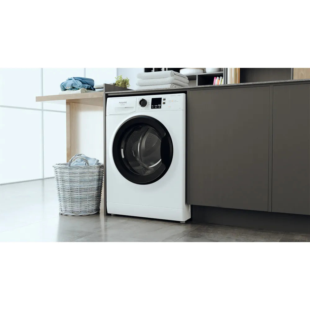 Lavatrice a libera installazione a carica frontale Hotpoint Ariston: 7,0 kg, - NF746WK IT