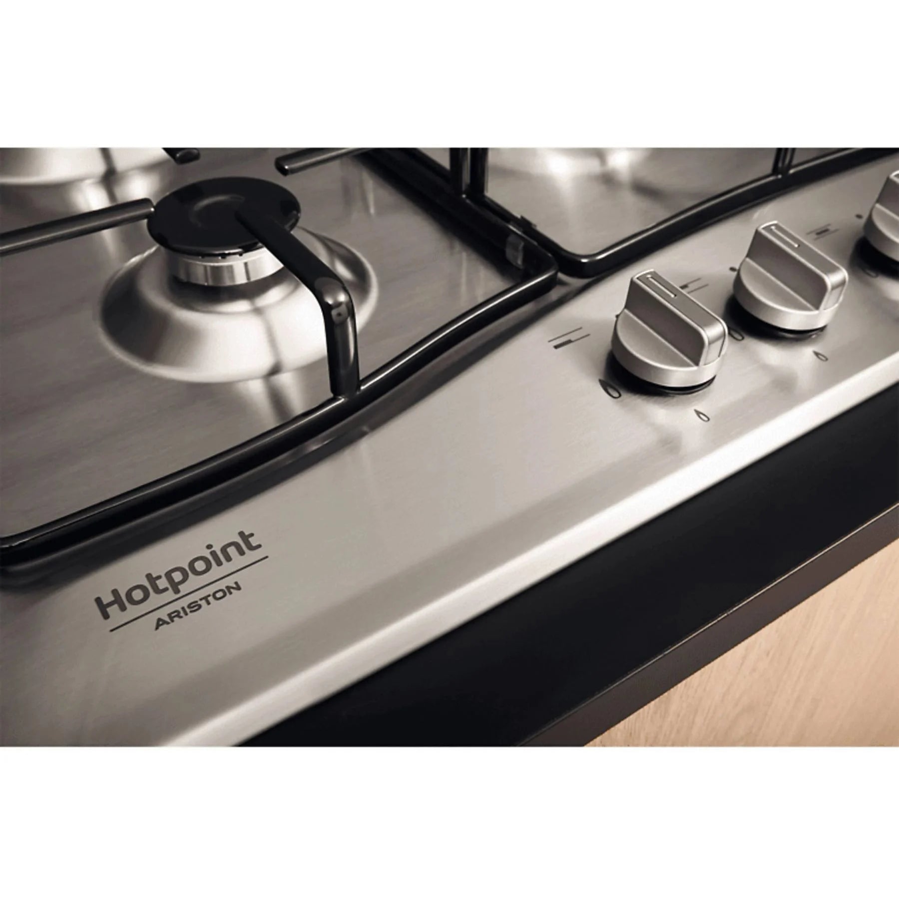 Piano cottura a gas Hotpoint Ariston: 4 fuochi, - PCN 642 T/IX/HA