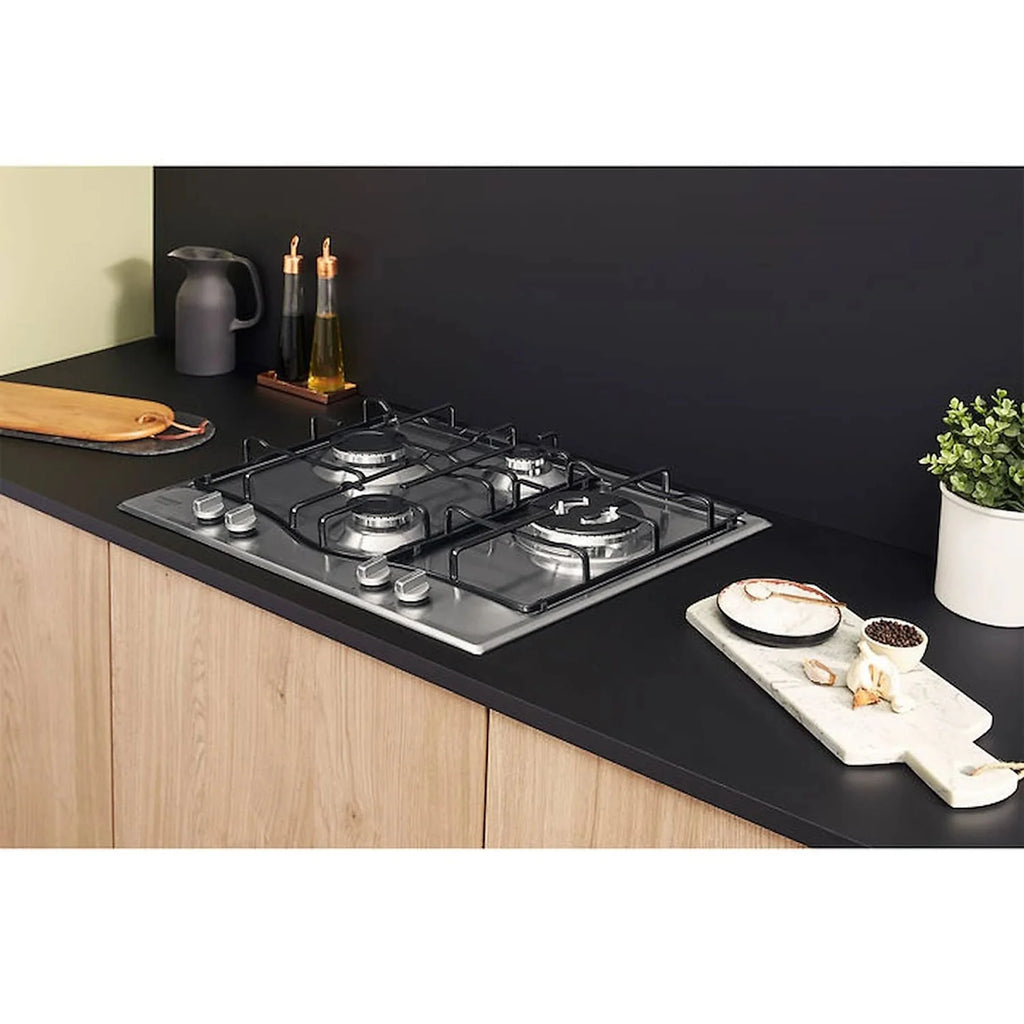 Piano cottura a gas Hotpoint Ariston: 4 fuochi, - PCN 642 T/IX/HA