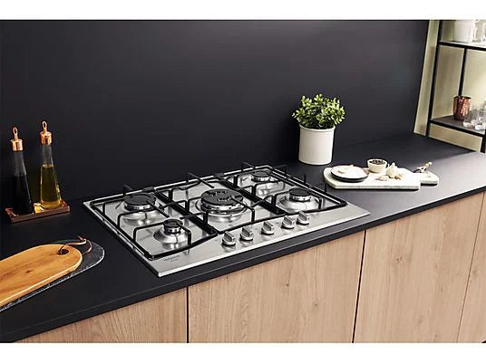 Piano cottura a gas Hotpoint Ariston: 5 fuochi, - PCN 752 T/IX/HA