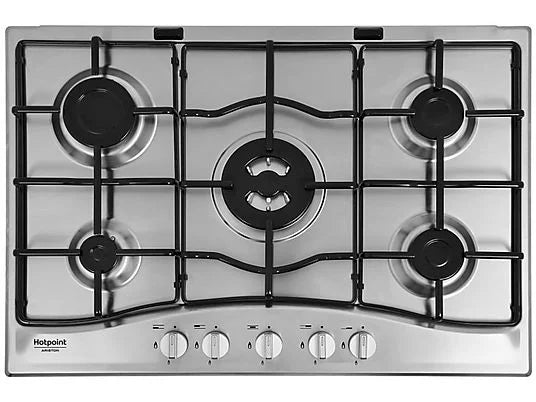 Piano cottura a gas Hotpoint Ariston: 5 fuochi, - PCN 752 T/IX/HA
