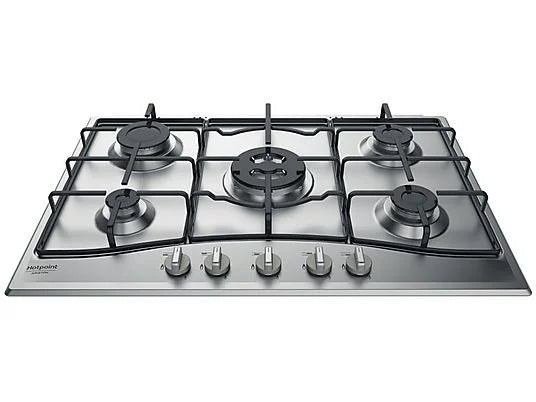 Piano cottura a gas Hotpoint Ariston: 5 fuochi, - PCN 752 T/IX/HA