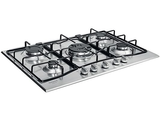 Piano cottura a gas Hotpoint Ariston: 5 fuochi, - PCN 752 T/IX/HA
