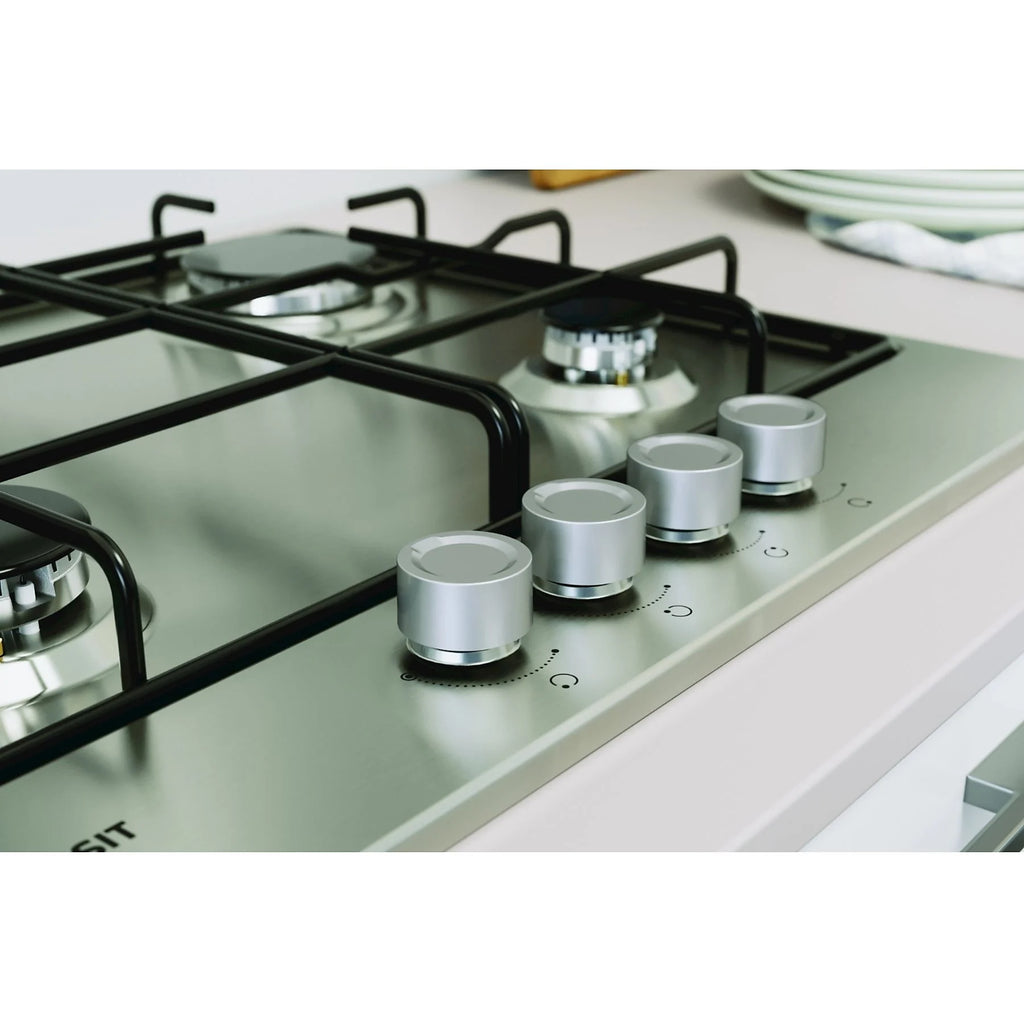 INDESIT THP 642 IX/I 1 PIANO COTTURA GAS, 4 zone di cotura