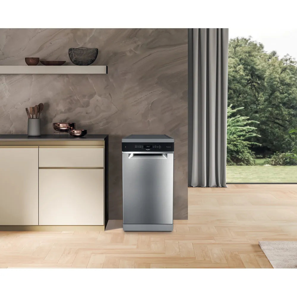 LAVASTOVIGLIE WHIRLPOOL WH6FB10BS7AOX  CM 45  INOX  10 coperti 9 programmi