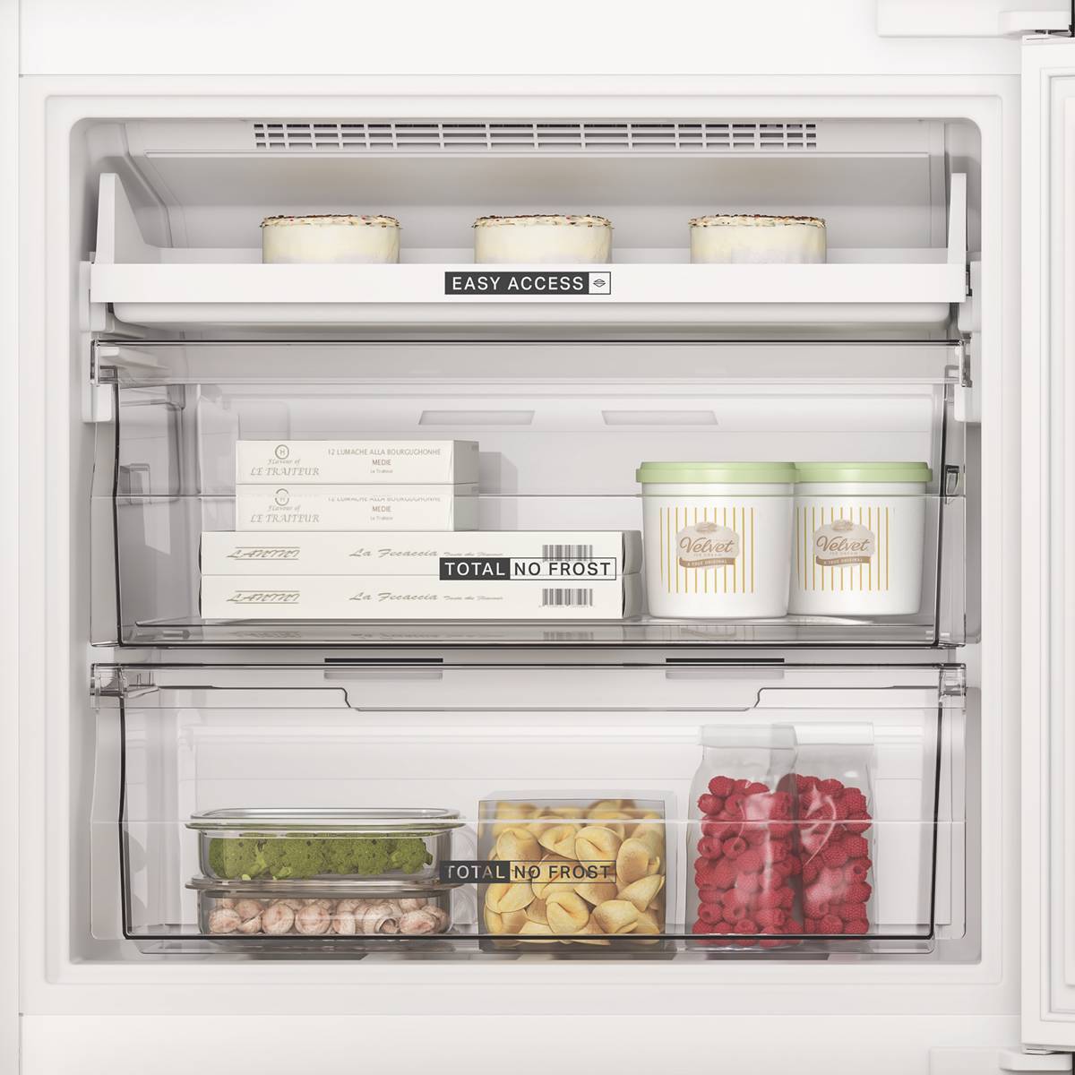 WHIRLPOOL Frigorifero combinato - WHK26493 X5E TOTAL NO-FROST cm 70