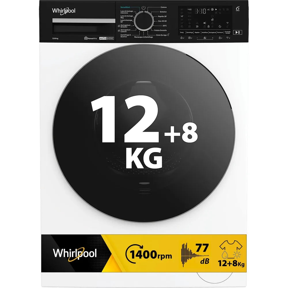 WHIRLPOOL Lavasciuga WPD2836W  12 KG Lavaggio + 8 Asciugatura