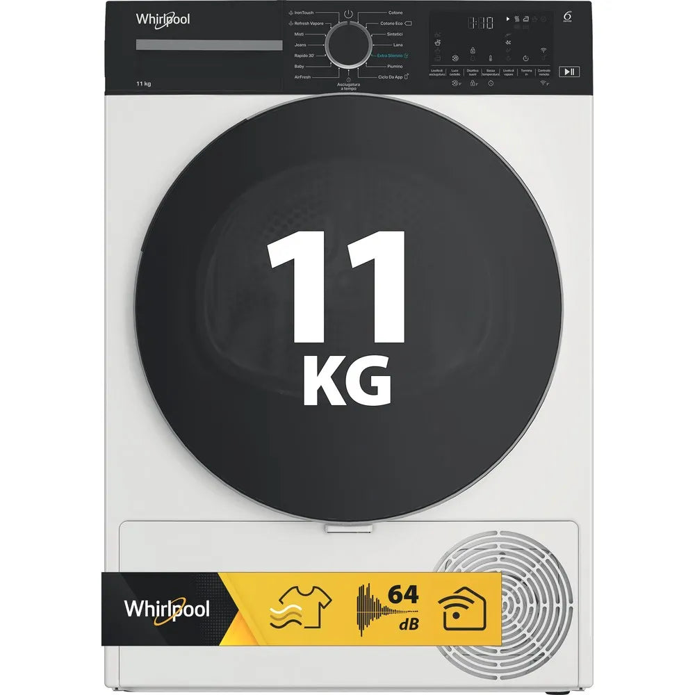Asciugatrice a pompa di calore Whirlpool CWD113M WBS IT  11 KG   D WH-FI   inverter