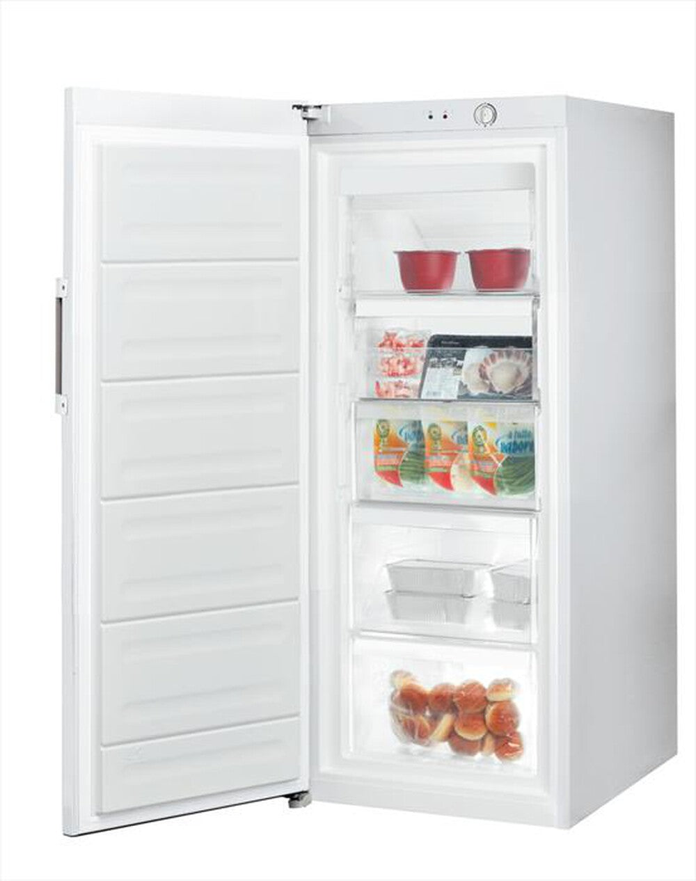 INDESIT FINF1272W4E Congelatore 5  cassetti -H 151 cm  - NO FROST  -- 220 Lt.