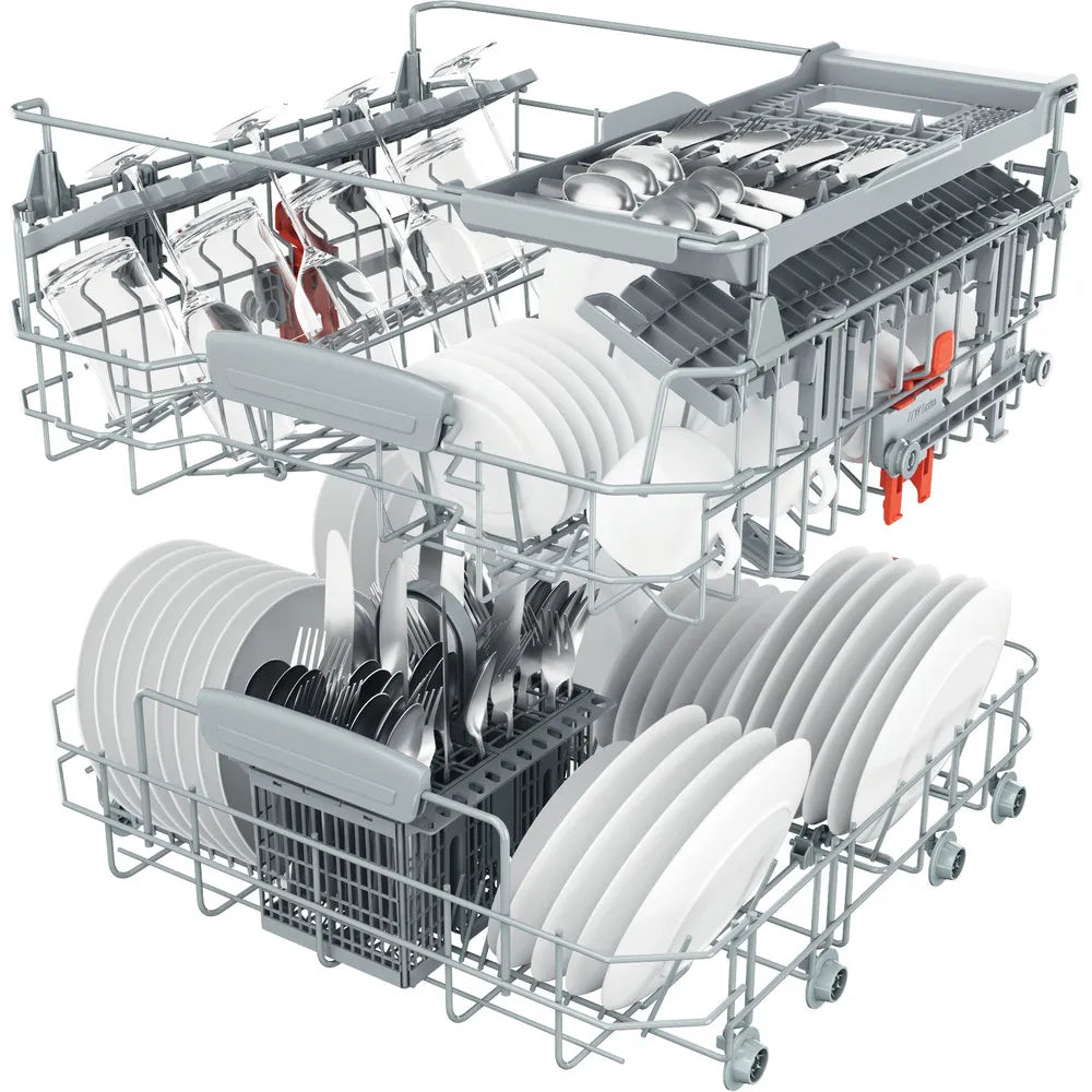 Lavastoviglie Hotpoint Ariston: grande capacità di carico, colore inox, - HFC 3C41 CW X