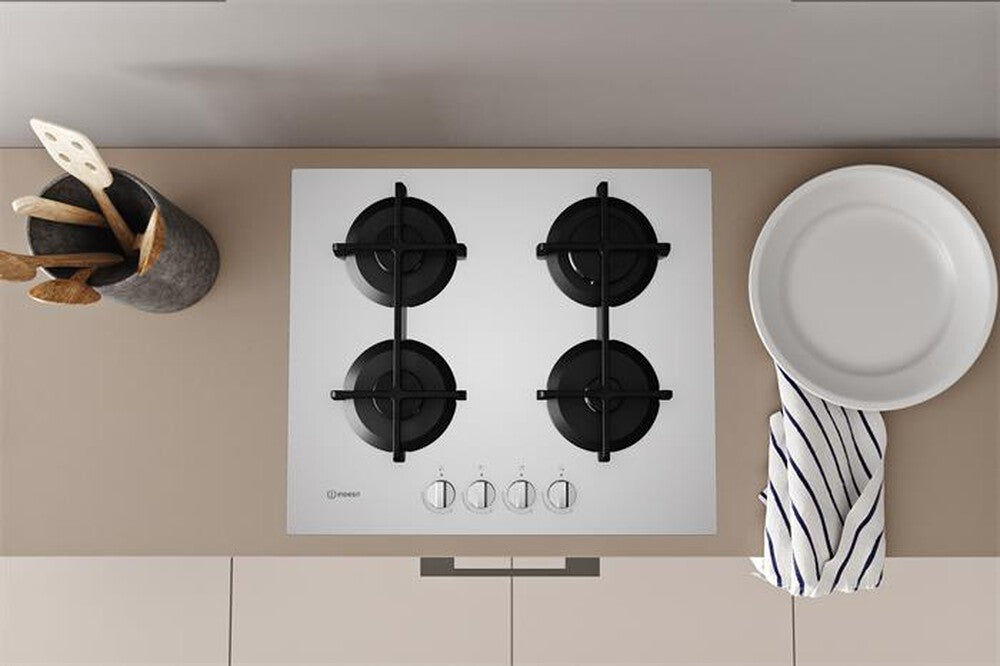 INDESIT ING61T WH Piano cottura 60 cm Vetro
