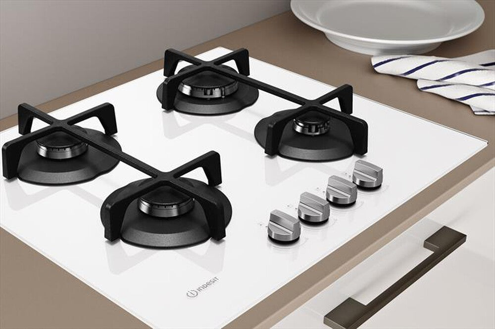 INDESIT ING61T WH Piano cottura 60 cm Vetro