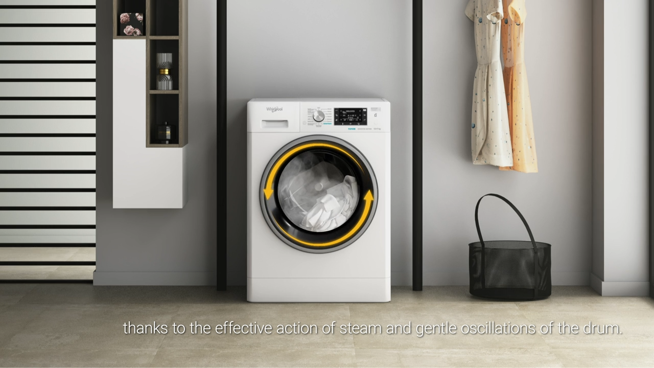 Whirlpool Lavatrice FFWDD 107448 WBS IT  10 kg Lavaggio + 7 Asciugatura